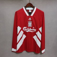 Liverpool 93/95 Home Red Long Sleeve Soccer Jersey